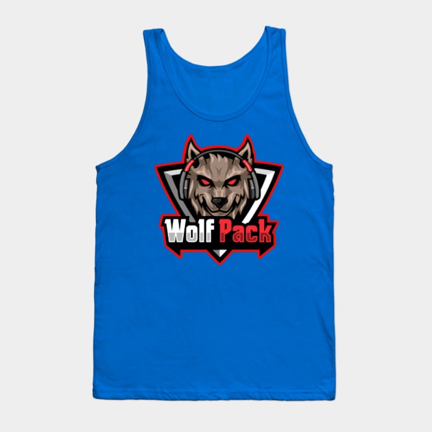 Angry Wolf Face Tank Top by galangdwisaputra